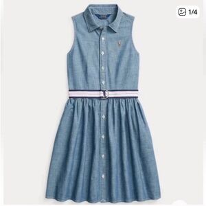 Polo by Ralph Lauren Chambray Belted Dress for Kids